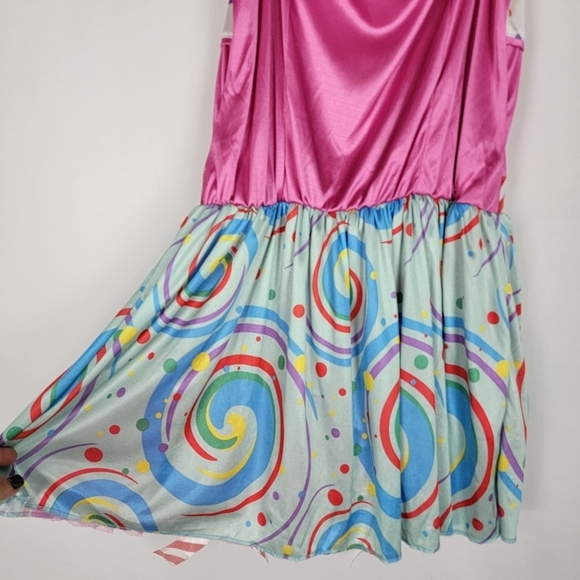 Candy Lollipop Peppermint Womens Halloween Dress Juniors Large 13 15 Colorful - Picture 5 of 14